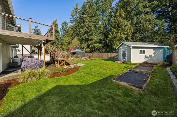 Raised garden beds ready for spring planting!