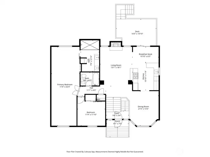 Upper floorplan