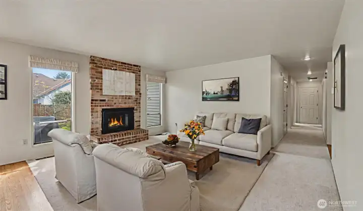 Secondary living space is perfect for entertaining