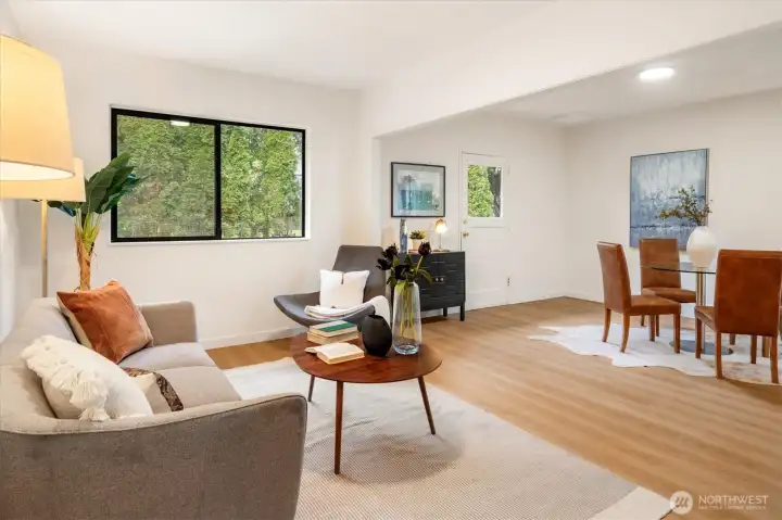 East Cottage - 22511 1/2: Enjoy the large picture windows and freshly painted walls.