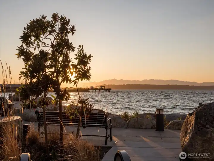 Enjoy a sunset or watch for whales, eagles or the ferry boat,