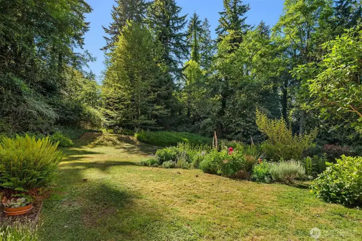 Sweet spot for croquet or simply lolling in the grass.