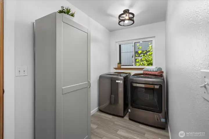 Convenient laundry room