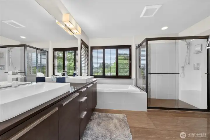 Spa-inspired primary bath enhances everyday living.