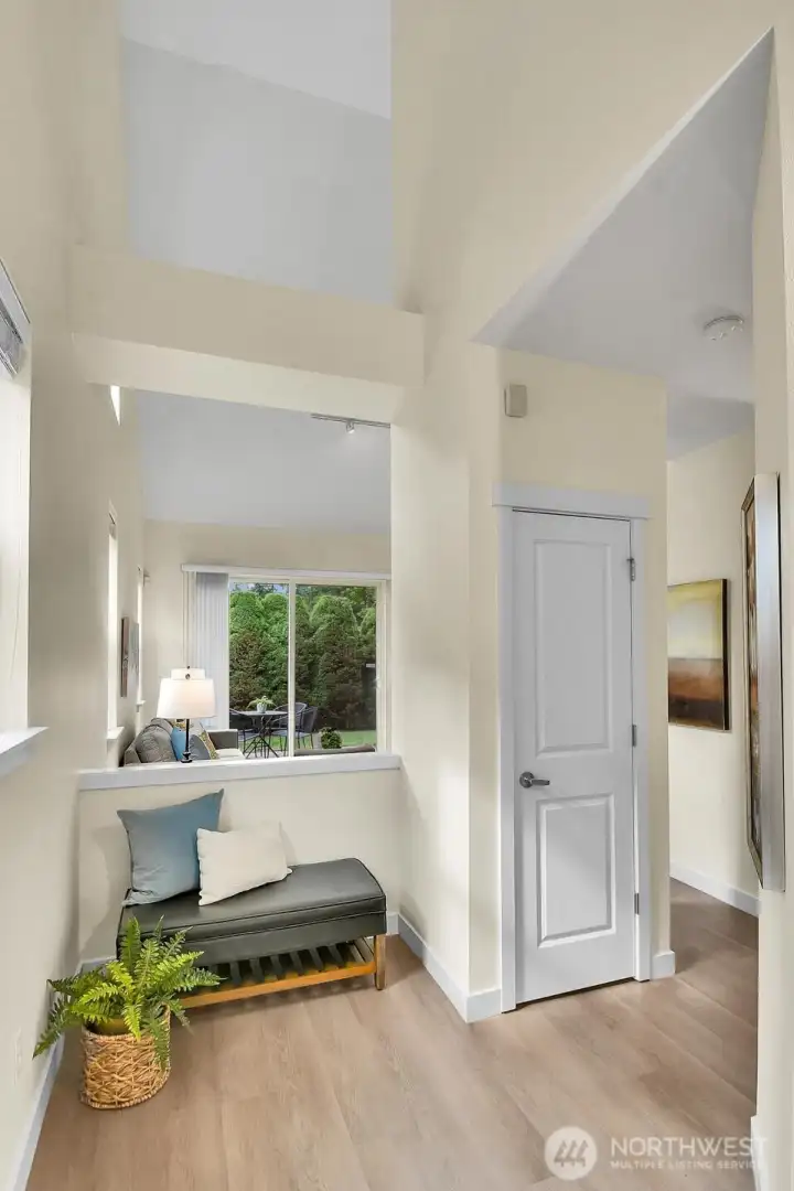 The open entry creates a warm first impression and sets the tone for the home's inviting floor plan. The open entry creates a warm first impression and sets the tone for the home's inviting floor plan.