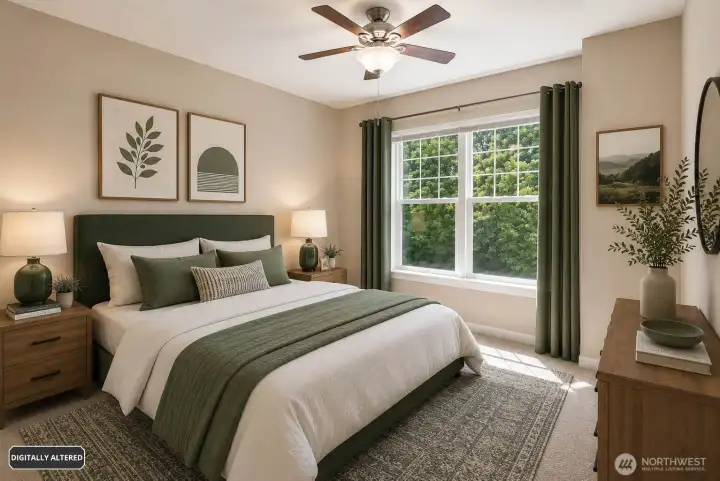 Virtually Staged Guest Bedroom#2