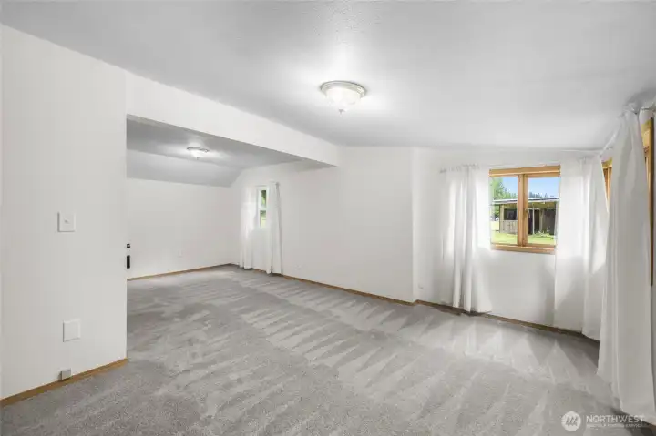 The primary bedroom has lots of space. The primary bedroom has lots of space.