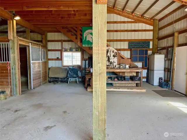 Shop in back of barn