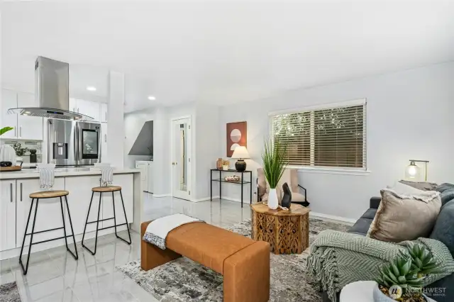 You will love your chef's kitchen and main living space
