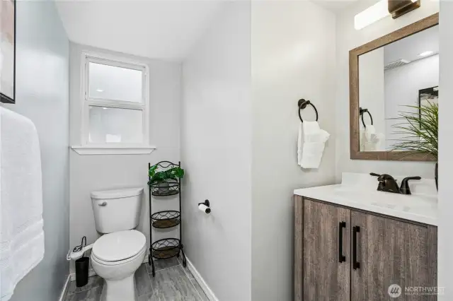 Main floor completely remodeled bathroom