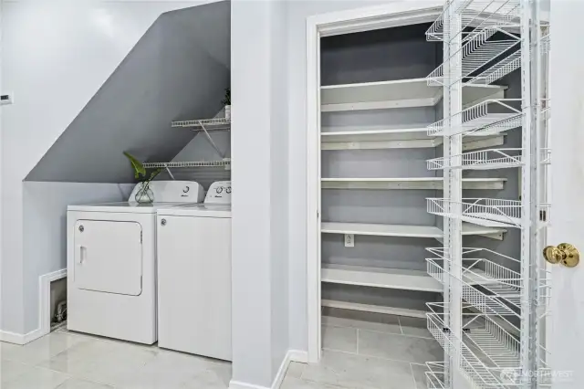 Laundry space was made as well as a pantry was put in!
