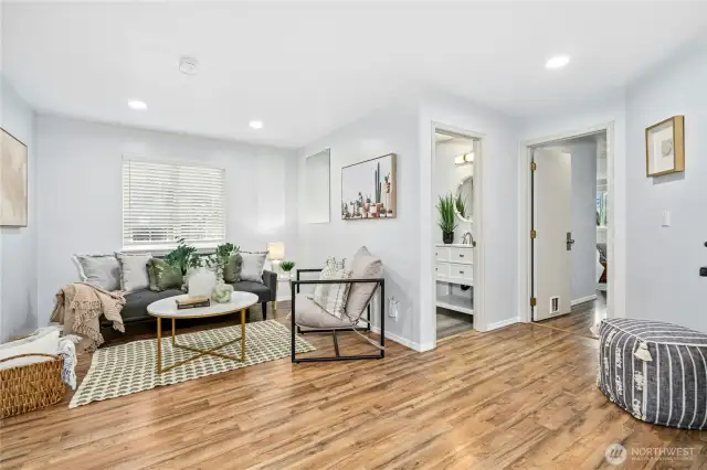 Upstairs Loft/Bonus Room is the perfect place to relax and read a book or watch a movie!