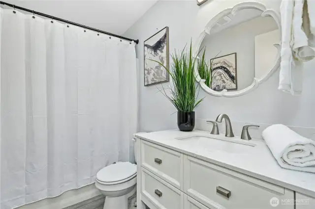 Upstairs Main bathroom completely remodeled!