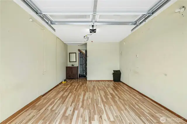 Garage has custom floors in it - multi-purpose