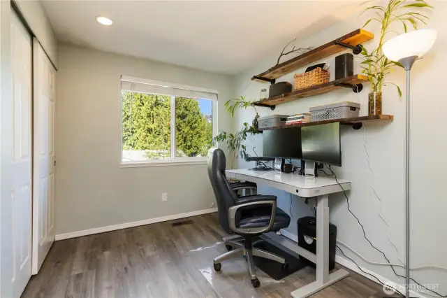 Third bedroom, currently being used as an office.