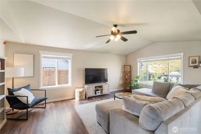 Spacious rooms with so much natural light