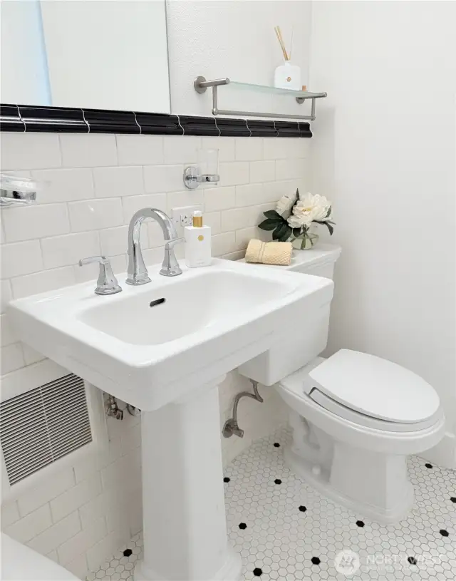 Beautiful mosaic tiled bathroom