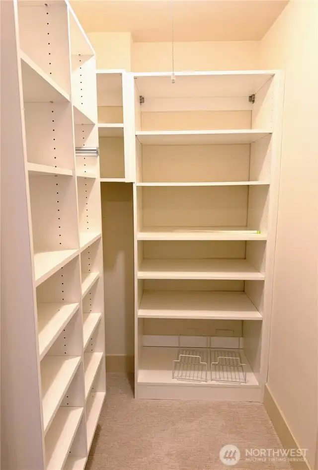 In-unit storage along with an assigned storage unit in the basement