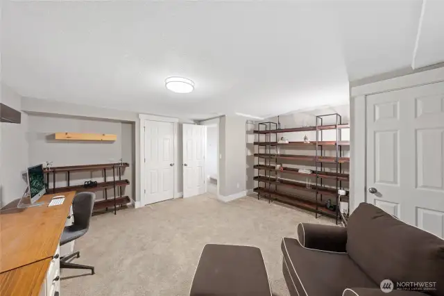 Oversized bedroom or office on lower level