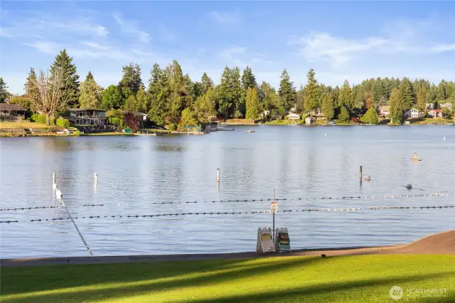Long Lake Park with public beach access just around the corner!