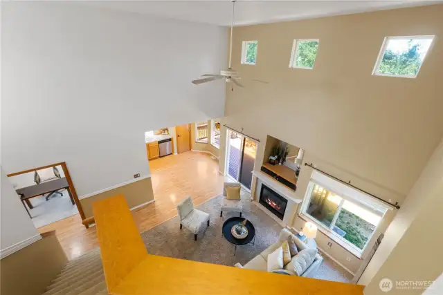 View from upper level looking down