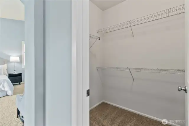 Dual walk-in closets, this is one of two.