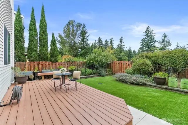All new trex decking & pet friendly turf