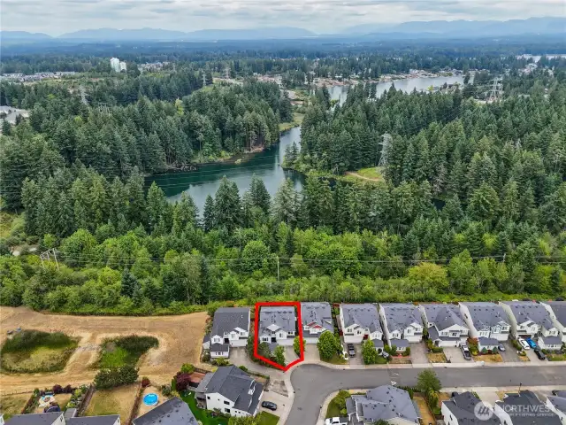 Minimal traffic in this 1/2 cul-de-sac location of neighborhood