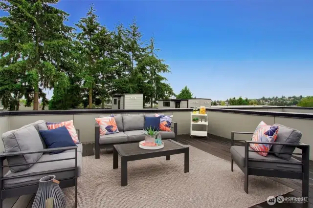 Roof top balcony!
