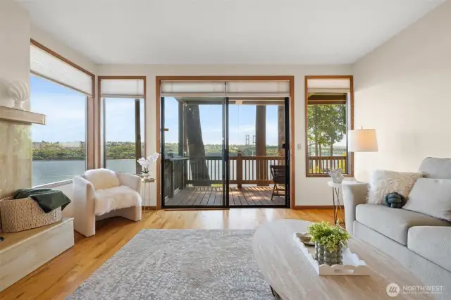 Living room and view
