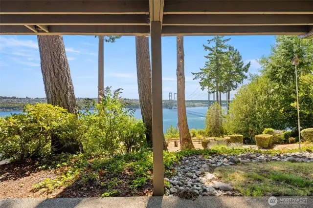 Lower patio