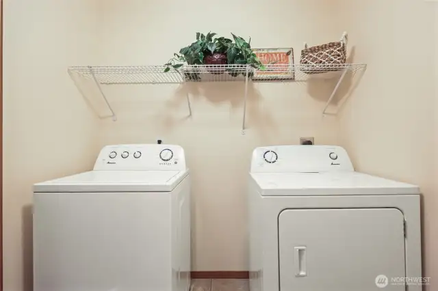 Washer & Dryer remain with the home