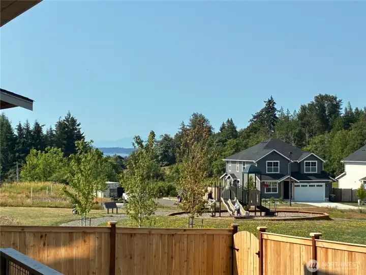 Partial view of Lummi Bay from the porch Partial view of Lummi Bay from the porch