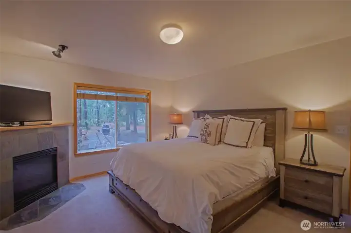 Primary on the main floor w fireplace