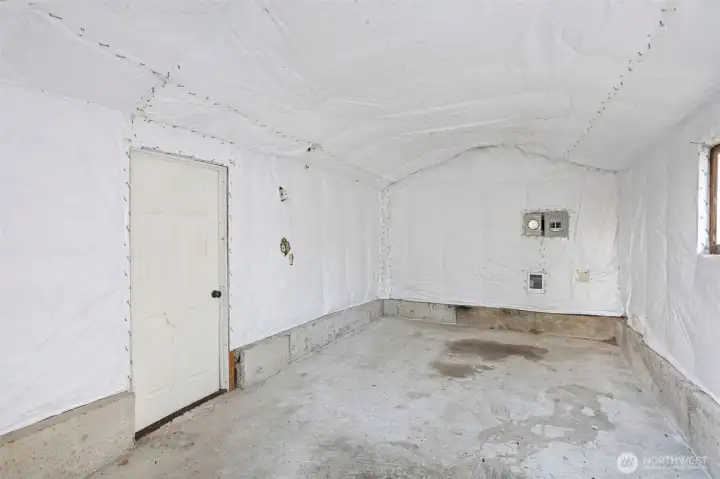 Insulated and heated garage