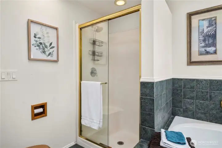 …….A Walk-In Shower….