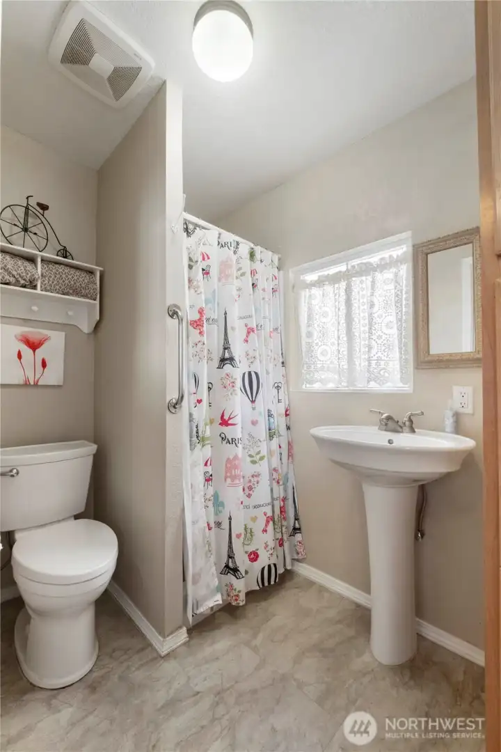 Main floor 3/4 bath.