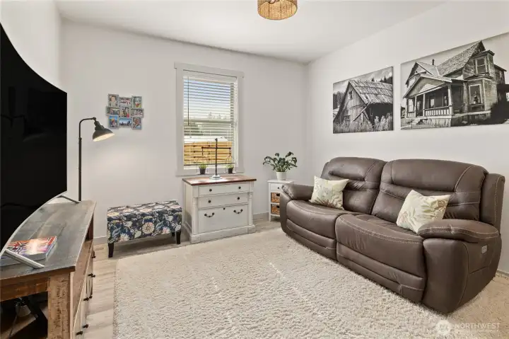 The office/den offers flexible use and can easily function as a third bedroom, depending on your needs.