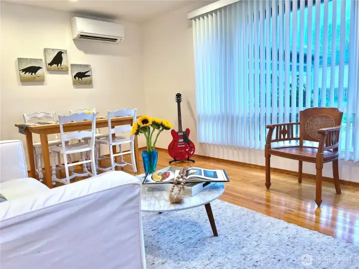 A carport is attached to the northend of the home, just steps from the front door.