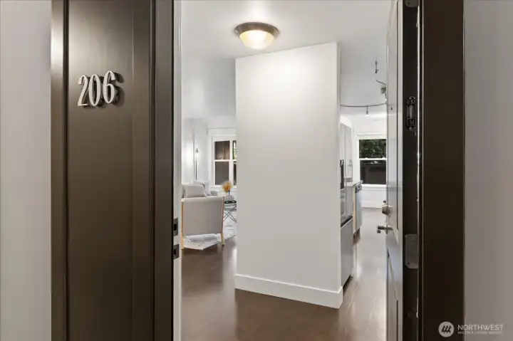 Entry from main level