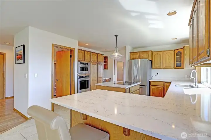 Slab Tops, SS Appliances and Plenty of Storage~