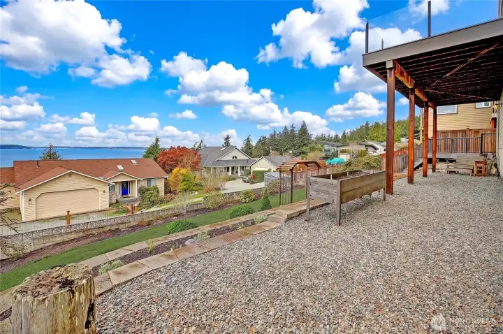 Lower yard w/ Mini Fruit Orchard and Gardens that Thrive in the Sun Belt~