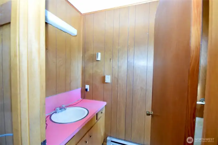 half bath in laundry