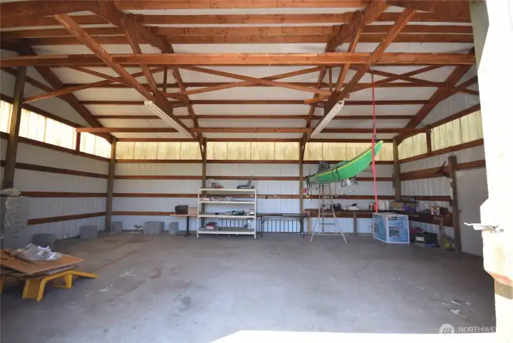 inside metal building
