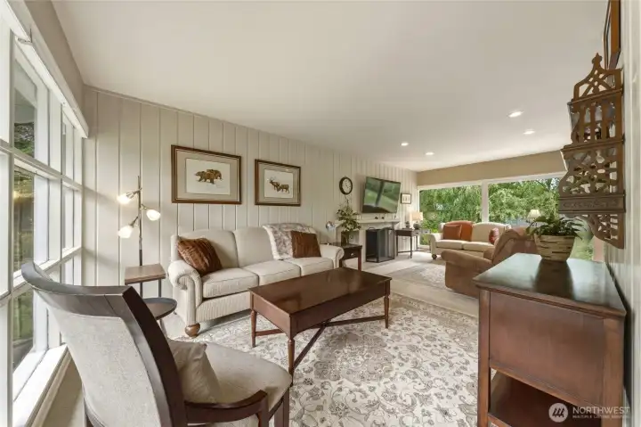 Living room adjoined to family room.