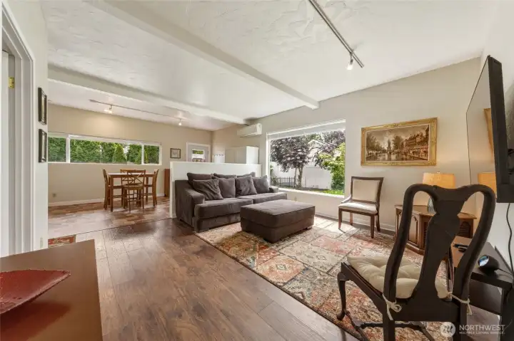 Large open concept living.