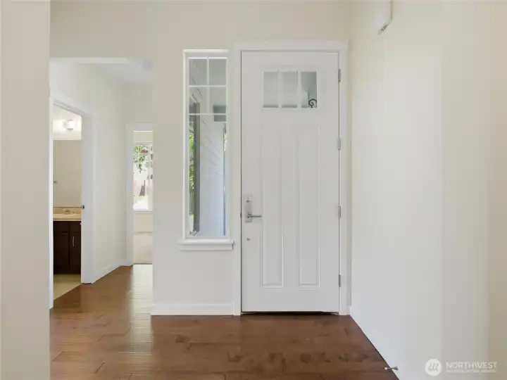 Looking back at the Front Door....