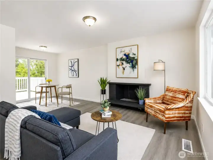 Very Light & Bright living area!