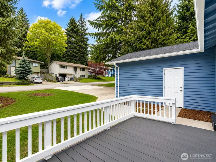 Refreshed front deck.