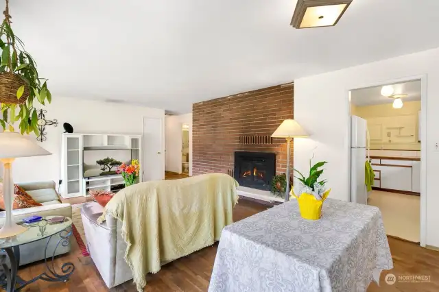 Dining space off kitchen